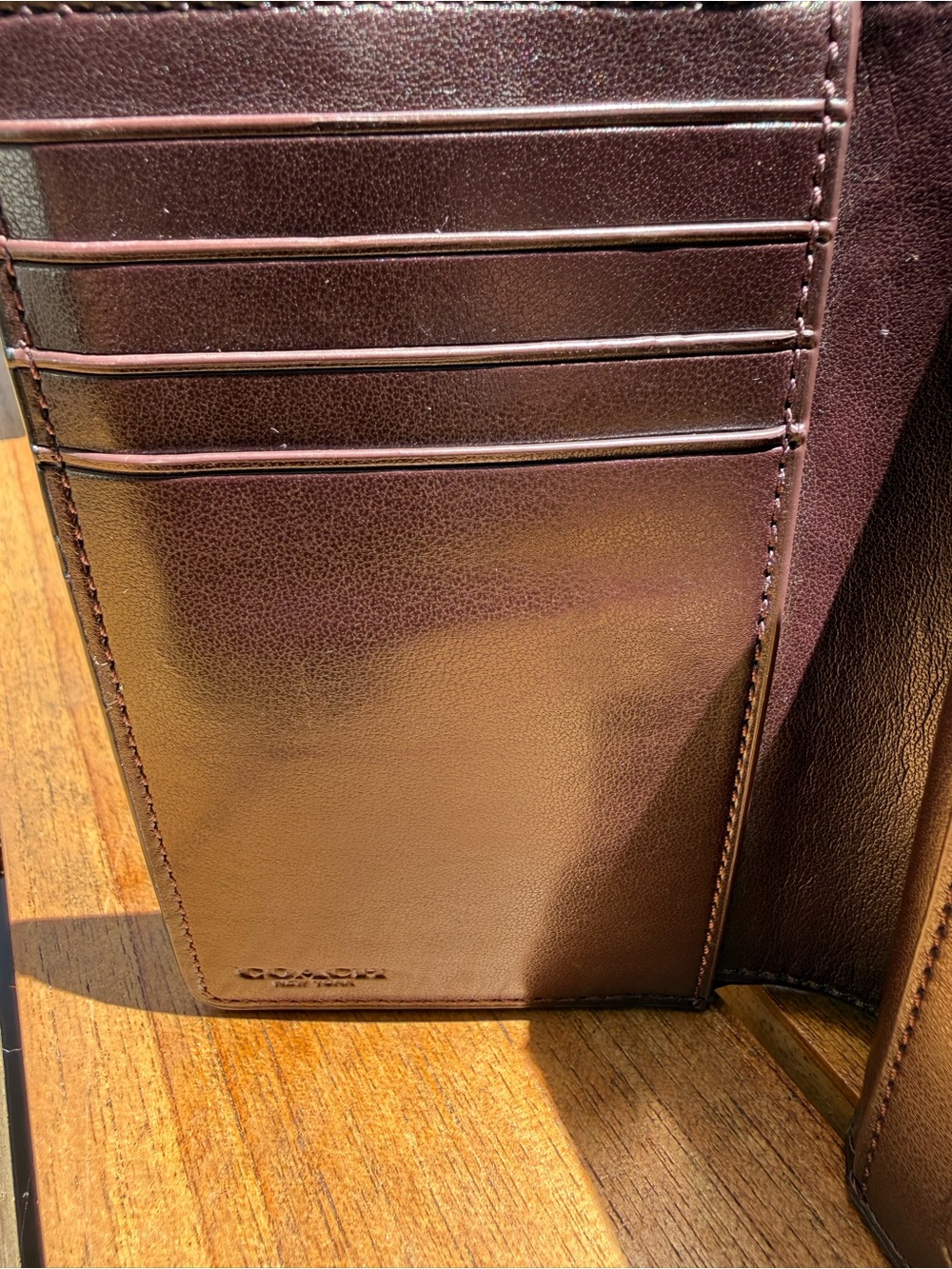 Coach Medium Corner Zip Wallet w/ Jumbo Flowers (CF312) - Picture 9 of 12